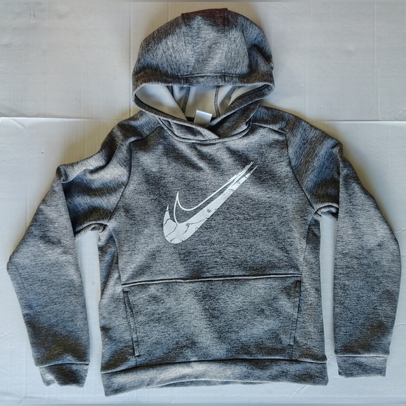 Nike Other - Nike Therma-Fit Hoodie Gray Youth Size XL Sweatshirt Thumb Holes Stain Repel